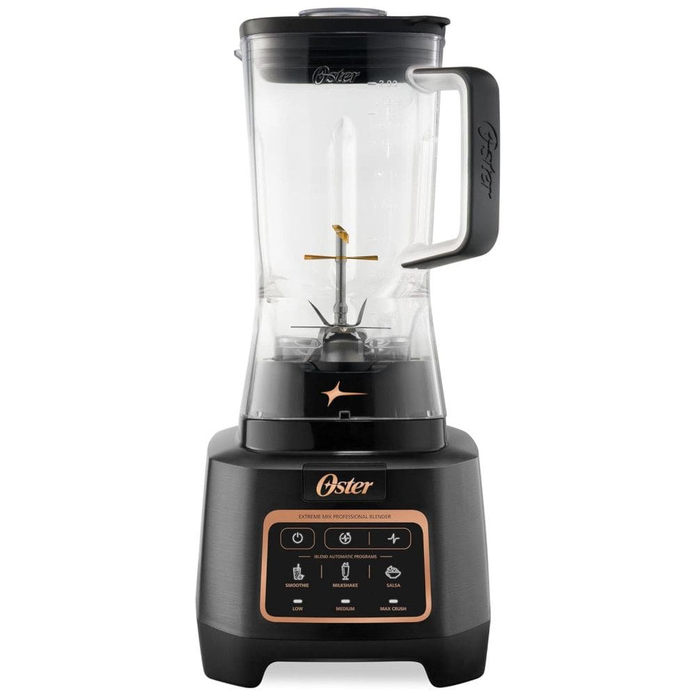 Liquidificador de Bancada 2,2L com 10 Lâminas, 3 Programas e 3 Velocidades, 110V 1500W, Oster Extreme, Preto