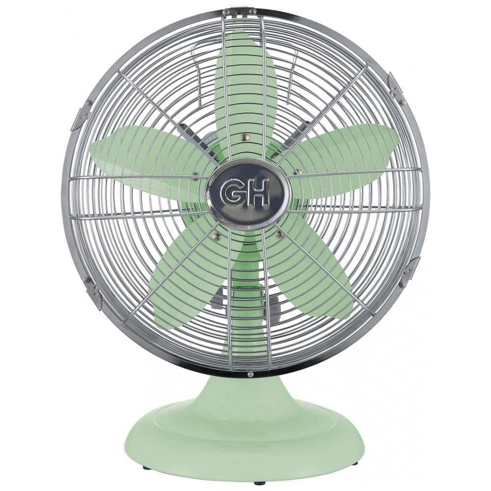 Ventilador de Mesa Retrô com 3 Velocidades, 110V, Good Housekeeping 92604, Verde