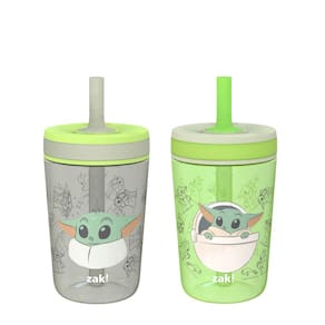 Copos infantis Zak Designs Star Wars The Mandalorian, pacote com 2 unidades de 450 ml