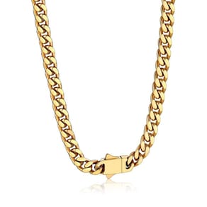 Colar Bandmax Miami Chain 5mm para homens 66cm em aço inoxidável
