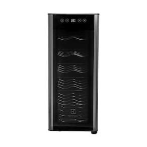 Adega de Vinhos 12 Garrafas Bivolt com Acabamento em Aluminio Escovado  ACB12