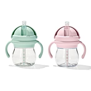 Copo de palha OXO Tot Transitions com alças 180 ml, pacote com 2 unidades de opala
