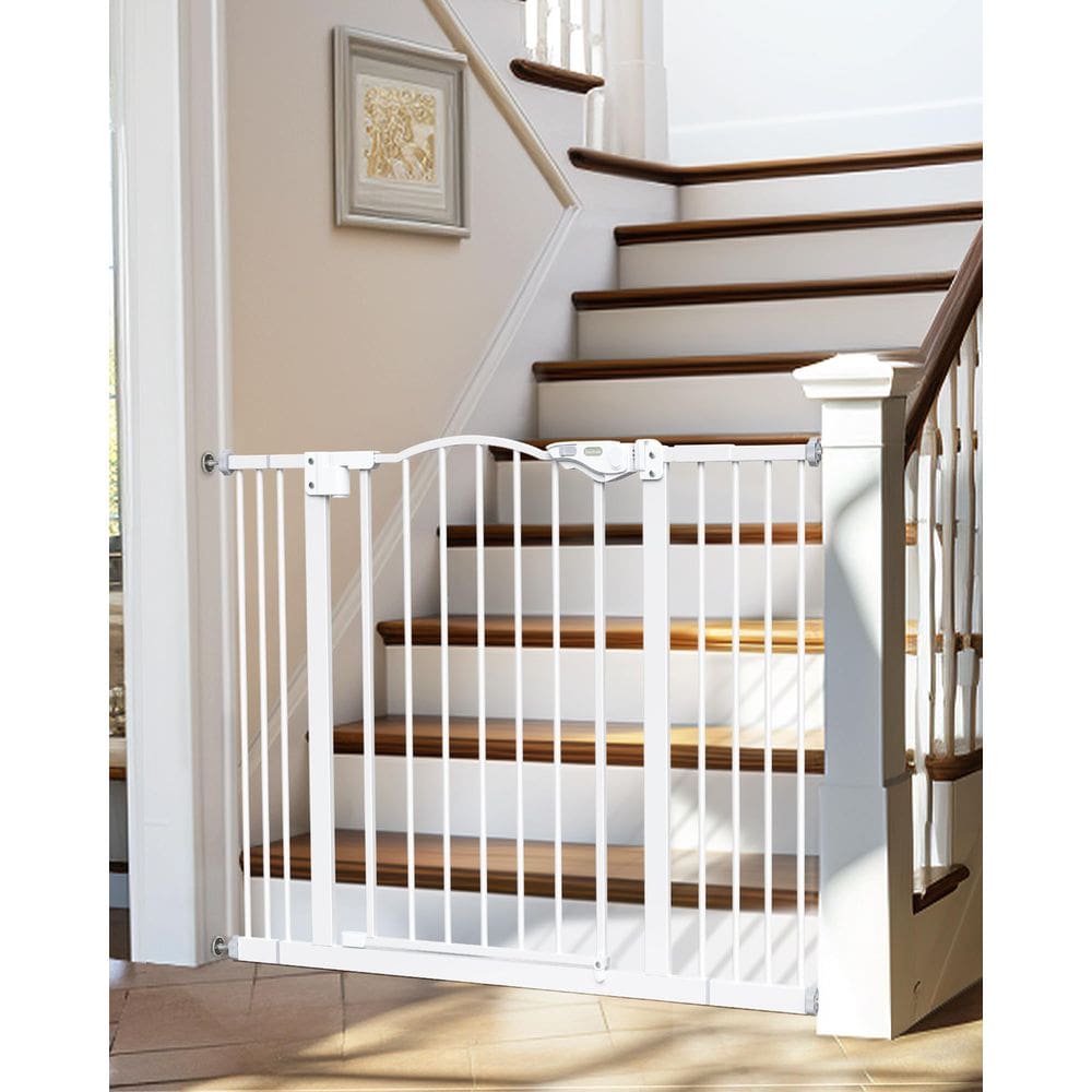 Baby Gate InnoTruth 29-39,6 cm para escadas com fechamento automático branco