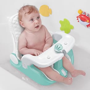 Assento de banho para bebês BabyBond com 2 modos de sentar e deitar