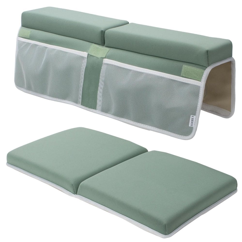 Conjunto de joelheiras e almofadas de cotovelo para banho para bebês Toodly Green