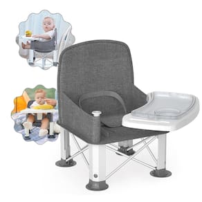 Assento elevatório de viagem para bebês BabyBond atualizado com bandeja dupla