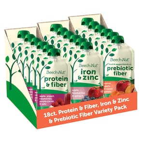 Bolsas para alimentos para bebês e crianças pequenas, pacote variado de nozes de faia, 100 ml