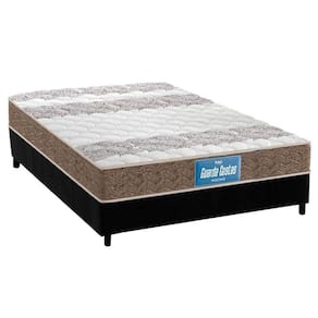 Cama Box Casal: Colchão Espuma D33 Probel /Ep Double Face + Base Black(138X188)