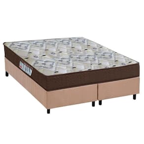 Cama Box Queen: Colchão Espuma D45 Ortobom /Ep Fort Tech Iso 150 + Base Crc Suede Clean(158X198)