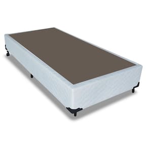 Cama Box Base Solteiro Universal Tecido White (88x188x25) - Probel