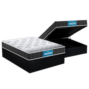 Cama Box Baú Casal Colchão Ortopédico Probel D28/Ep Double Face+Base Black(138X188)