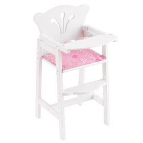 Cadeira alta KidKraft Lil` Doll de madeira para bonecas de 18 polegadas