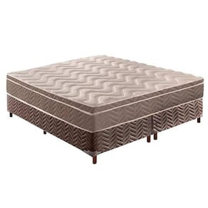 Cama Box Queen: Colchão Ortopédico Paropas D28/Ep Pasquale + Base Crc Rústico Brown(158X198)