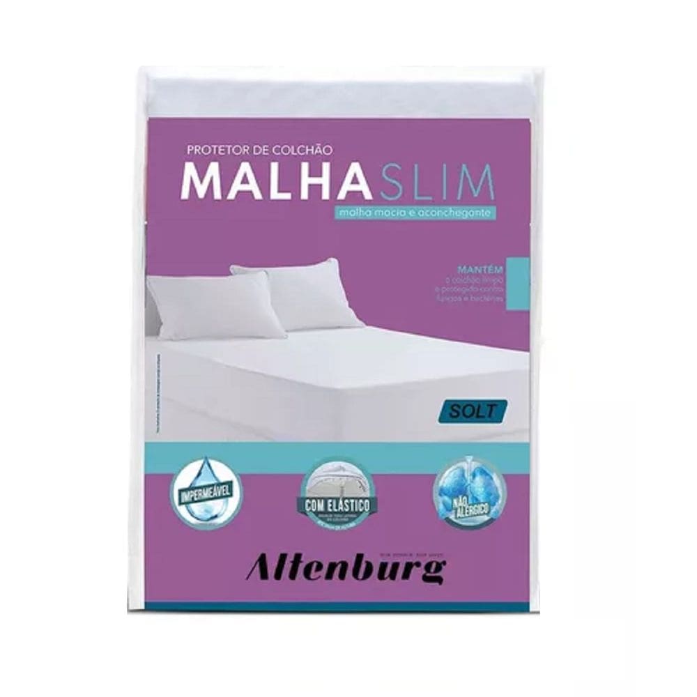 Protetor de Colchão Solteiro King Malha Slim Altenburg