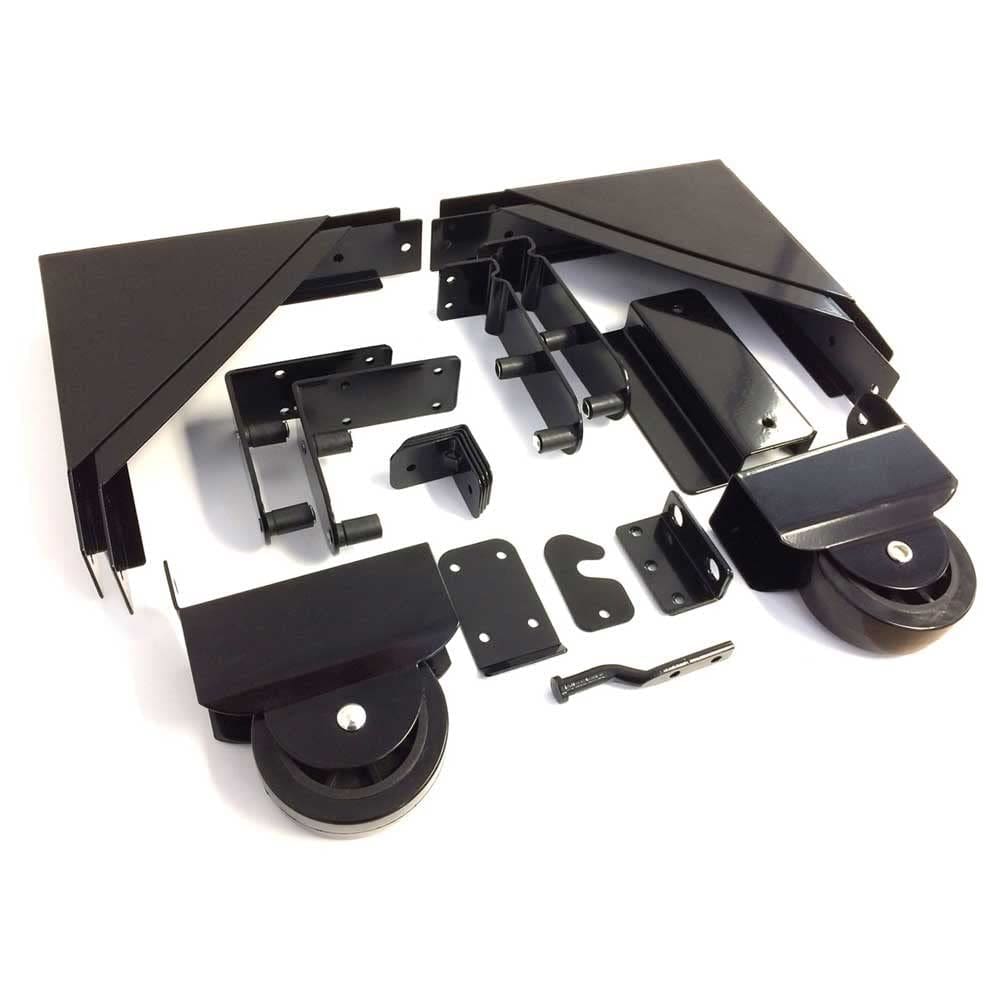 Kit de porta deslizante Pylex 11052 preto com resistência à ferrugem