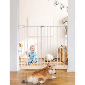 Barra Baby Gate BABELIO 34 Tall No Bottom para escadas branca
