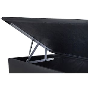 Cama Box Baú Universal Queen Courano Nero Black (158x198x35) - Ortobom
