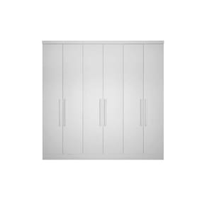 Módulo De Quarto Solteiro Guarda Roupa Rizon C- 6 Portas E 8 Gavetas Branco - Novo Horizonte