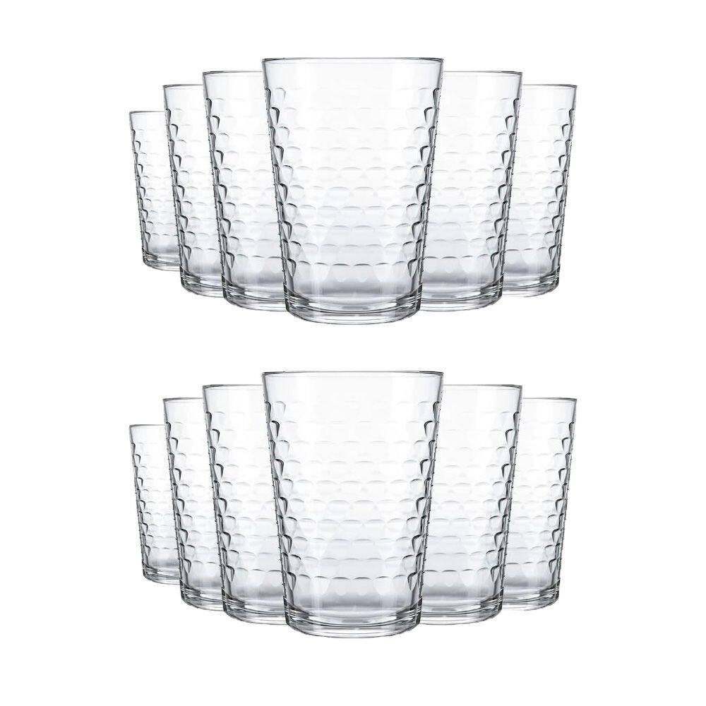 Jogo de Copos Batuque 265ml Vidro Sucos Refrigerantes Água Nadir