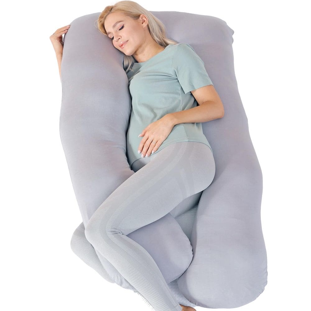 Almofada de gravidez MISERRO Cooling Bamboo Rayon Cotton Grey