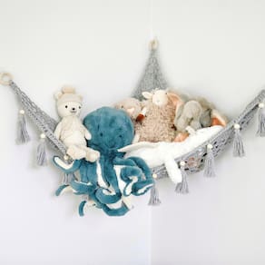 Toy Hammock Sasa Baby and Toddler Macramê para bichos de pelúcia