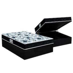 Cama Box Baú Casal: Colchão Probel D28 / Ep Prodormir Tech1000 + Base Black(138X188)