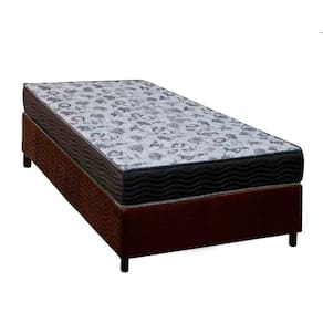 Cama Box Solteiro: Colchão Espuma Ortobom D33/Ep Fort Tech Iso 100 + Base Crc Courano Brown(88X188)