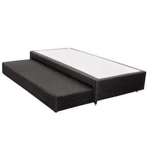Cama Box Base C/auxiliar Solteiro Mh1453 Bordado Black (88x188x32) - Herval