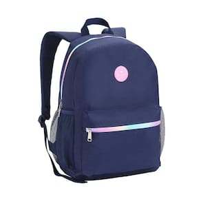 Mochila Feminina c/ Ziper Colorido MJ42012 Azul - Seanite