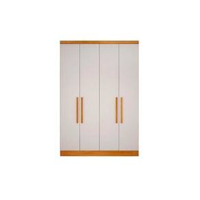 Módulo De Quarto Casal Guarda Roupa C/ 4 Portas E 3 Gavetas Rizon/linea Cumaru/fendi - Novo Horizonte