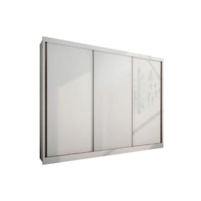 Guarda Roupa Solteiro 3 Portas E 8 Gavetas Diamond/londres Branco - Novo Horizonte