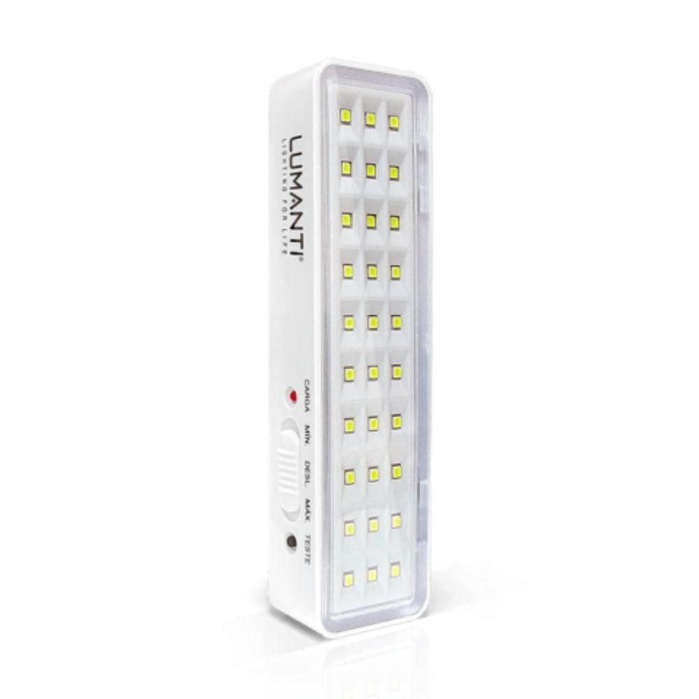 Luminária De Emergência 30 Leds 2w 100 Lumens