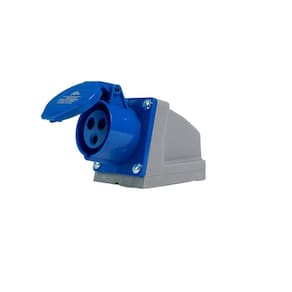 Tomada Sobrepor Industrial 2p+t 16a 6h 220v Azul