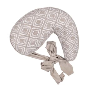 Almofada de amamentação Boppy Anywhere Travel Latte Rattan com cinto