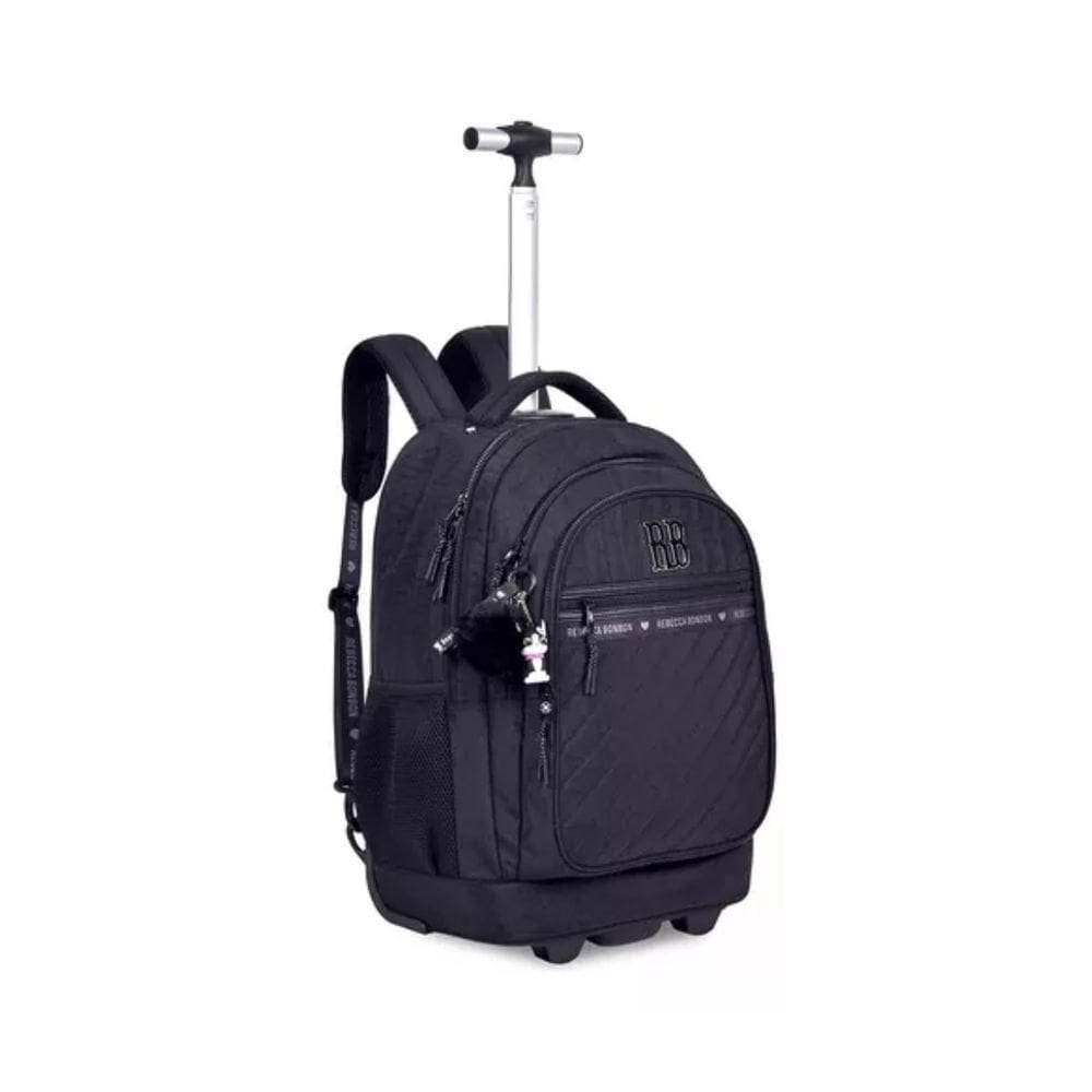 Mochila De Carrinho 19" Rebecca Bonbon Preto Rb24519