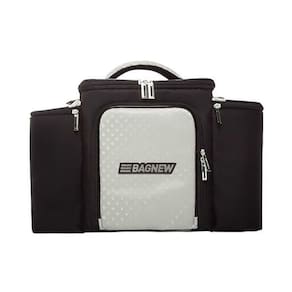 Bolsa Térmica 4 Potes - Preta Com Prata Fashion - Padrão: único