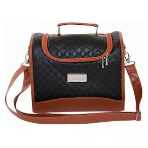 Bolsa Térmica 4 Potes - Preta Com Marrom Classic - Padrão: único