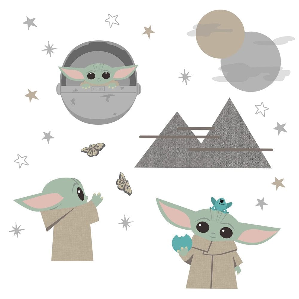 Decalques de parede Lambs & Ivy Star Wars The Mandalorian The Child