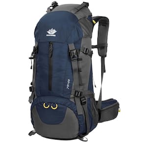 Mochila de caminhada WoneNice 50L impermeável com capa de chuva