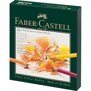 Conjunto de lápis Faber-Castell Polychromos 36 Studio com estojo