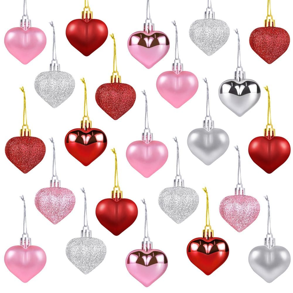Decorações de Dia dos Namorados, enfeites de coração, 36 unidades, Lainlight