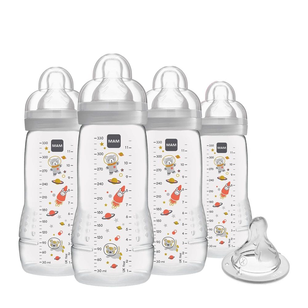 Mamadeira MAM Easy Active 330 ml com mamilo adicional de 4 meses ou mais