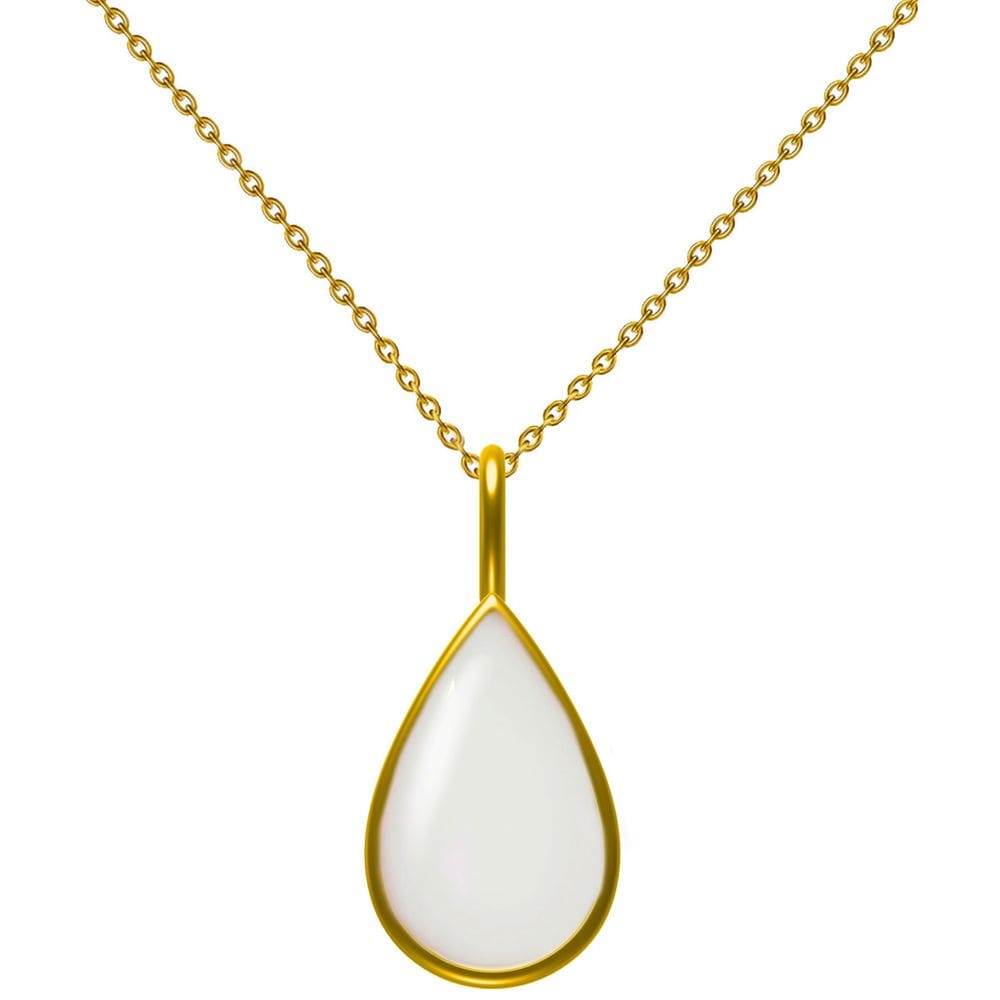 Kit de joias para leite materno Love Catcher DIY Colar dourado