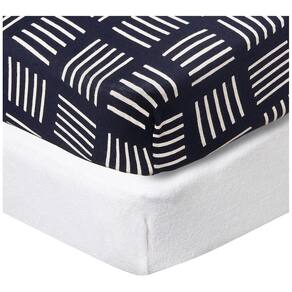Conjunto de capas para trocadores HonestBaby, algodão orgânico, 2 peças