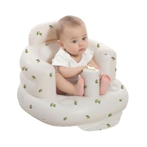 Cadeira de bebê inflável AGITVPS para bebês de 3 a 36 meses (verde-oliva)