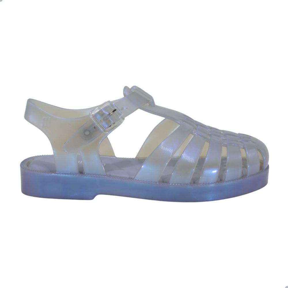 Sandália Mini Melissa Possession infantil Azul Perolado