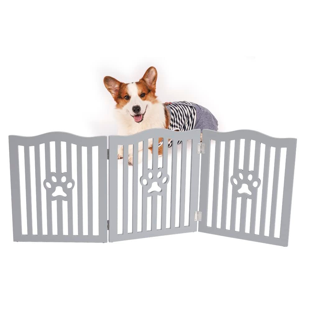 Pet Gate Trimate Wooden Freestanding para cães e gatos pequenos