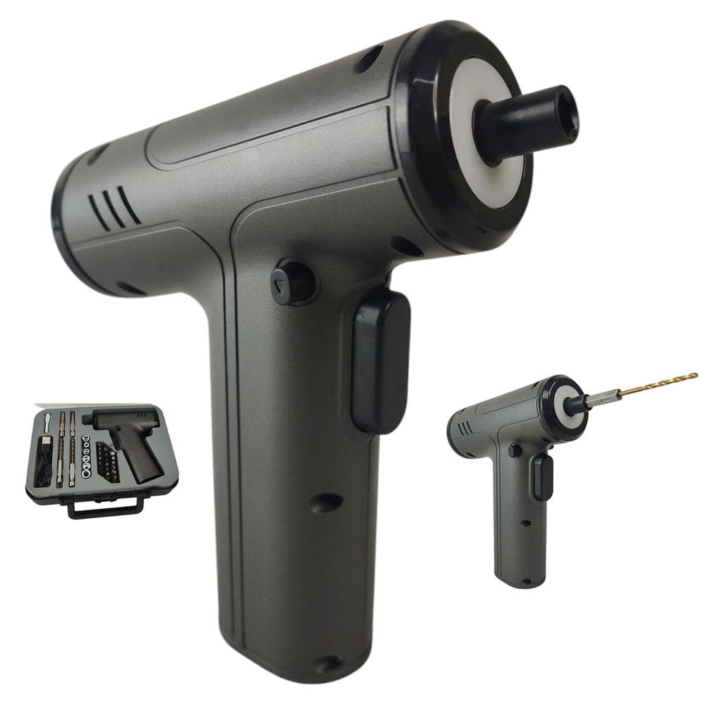 Chave de Fenda Eletrica 29 Bits Furadeira Parafusadeira Maleta Broca Bateria Recarregavel Luz de Led Sem Fio Construçao Reforma Obra