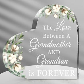 Placa decorativa de acrílico para vovó Jetec Grandma Presente de Natal