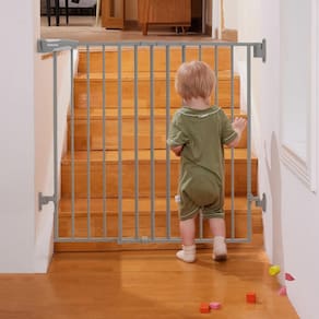 Portão para bebês/cães BABELIO 34 Extra Tall 26-43 cm Auto Close Grey